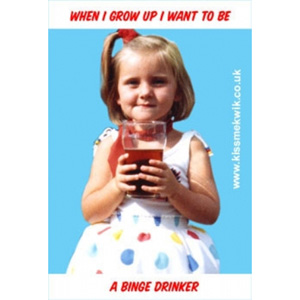 Funny Binge Drinker Occasion Card - Click Image to Close